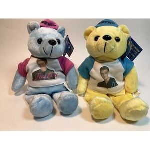 Set Of Two NSync Limited Edition Rare Bear Cubs Justin JC 2000